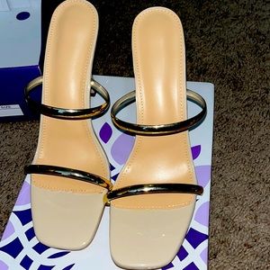 Gold heels